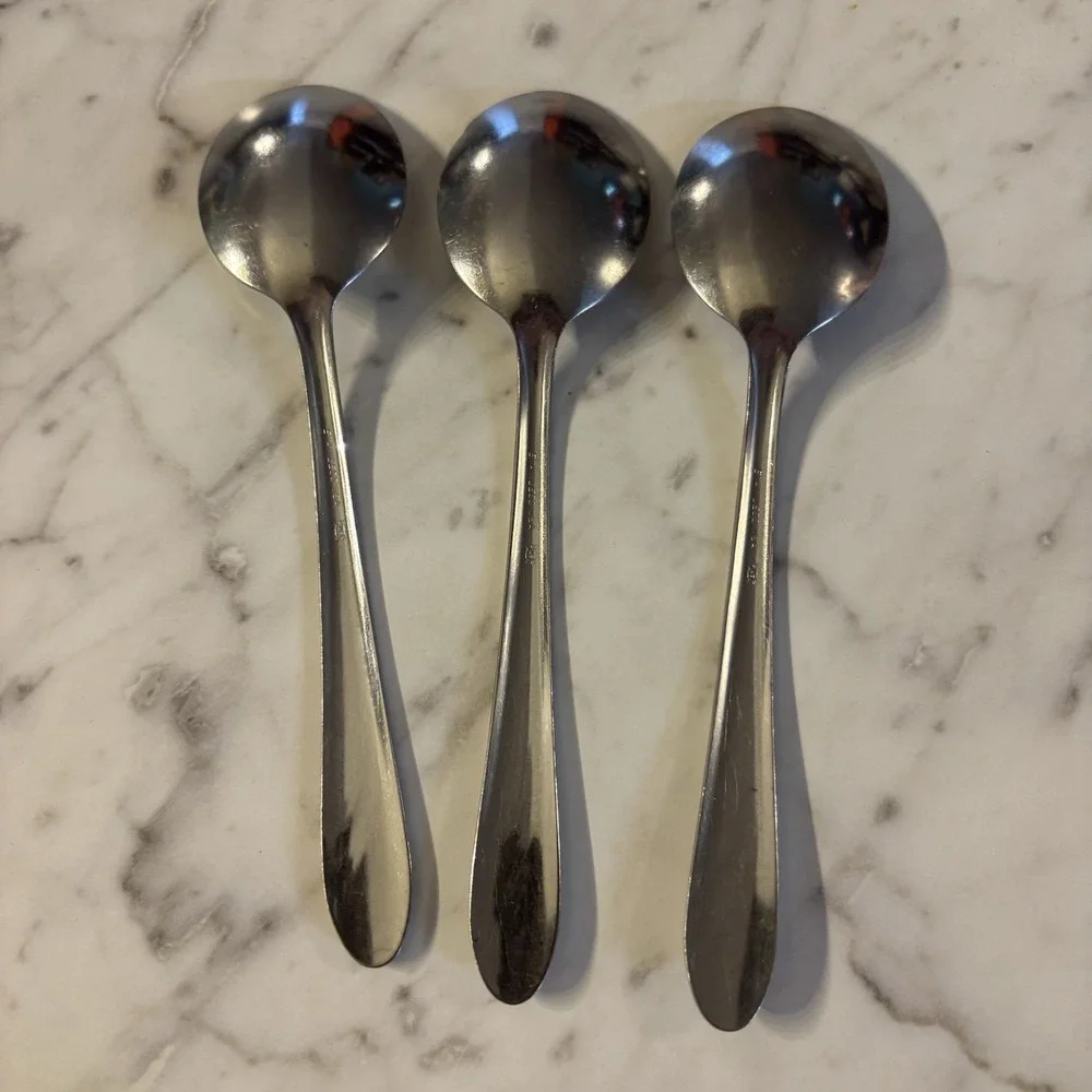 Vintage Set Of 3 Washington Forge‎ WF Stainless FINESSE 5 7/8